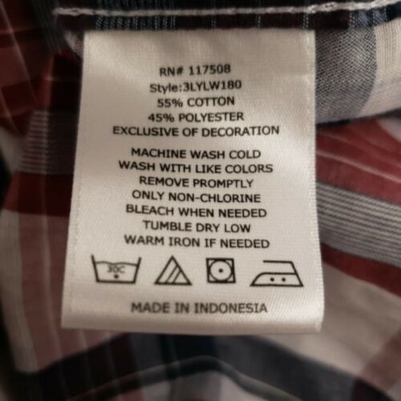 Levi's Modern Button front Shirt Men Size Large - Picture 7 of 8